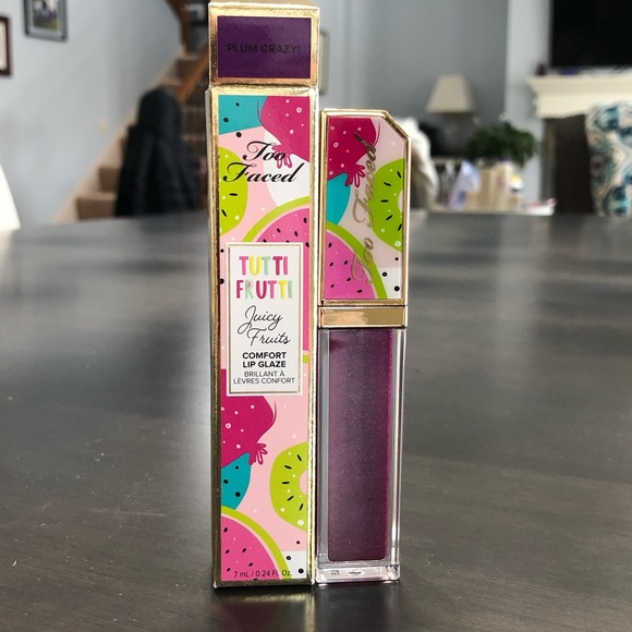 😍NWT Plum Crazy Tutti Frutti Gloss by Too Faced!😍 - Picture 6 of 12